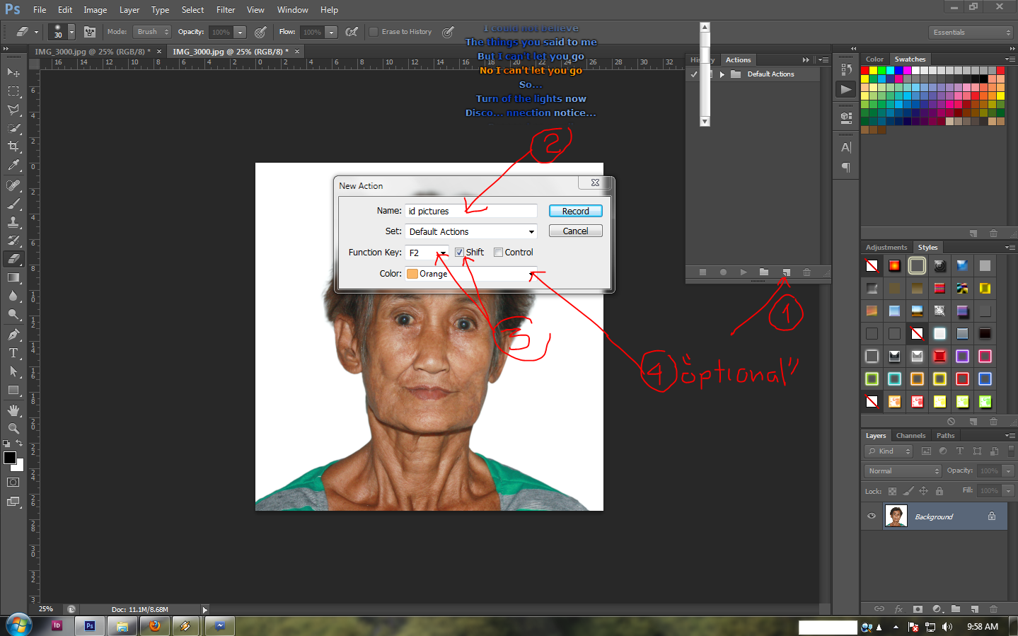 How to take a snapshot in Adobe